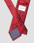 Eton Woven Floral Pattern Stropdas Rood