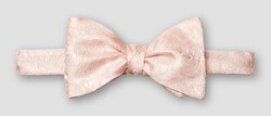Eton Woven Paisley Self Tied Bow Tie Pink
