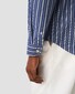 Eton x Tretorn Striped One Piece Collar Overhemd Blauw