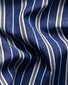 Eton x Tretorn Striped One Piece Collar Overhemd Blauw
