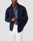 Eton x Tretorn Striped One Piece Collar Overhemd Blauw