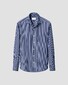 Eton x Tretorn Striped One Piece Collar Overhemd Blauw