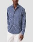 Eton x Tretorn Striped One Piece Collar Overhemd Blauw