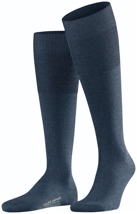 Falke Airport Kniekousen Dark Blue Melange