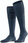 Falke Airport Kniekousen Dark Blue Melange