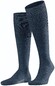Falke Airport Kniekousen Kniekousen Dark Blue Melange