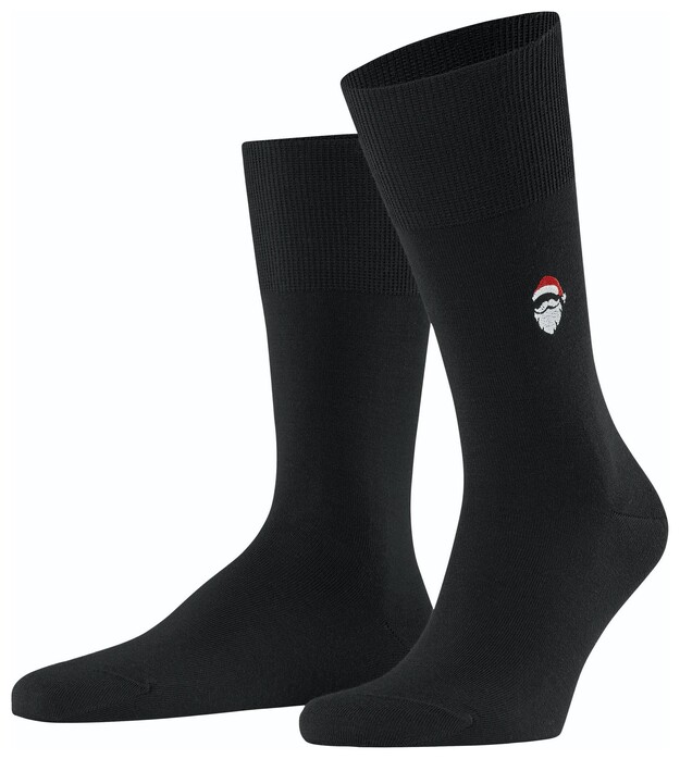 Falke Airport Santa Claus Sokken Zwart