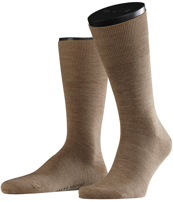 Falke Airport Sok Sokken Donker Khaki