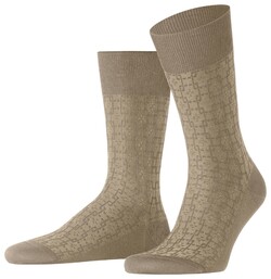 Falke Artwork Tie Socks Beige