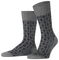 Falke Artwork Tie Socks Grey