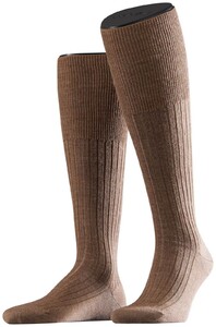 Falke Bristol Pure Kniekous Kniekousen Donker Zand