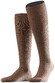 Falke Bristol Pure Kniekous Kniekousen Donker Zand