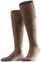Falke Bristol Pure Kniekous Kniekousen Donker Zand