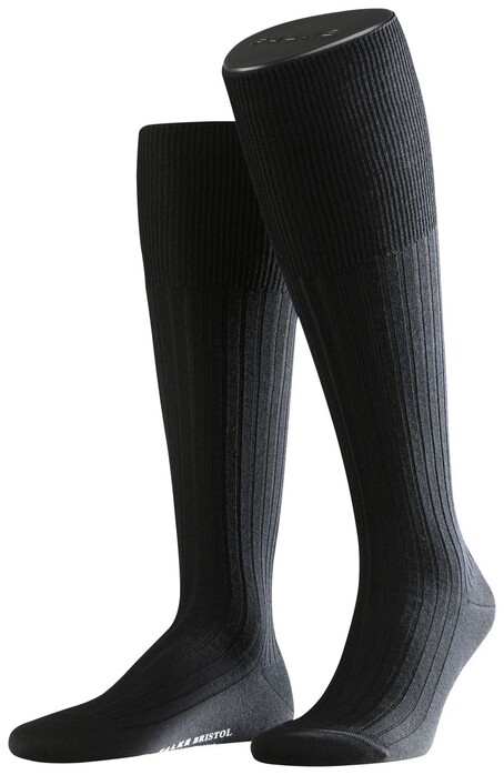 Falke Bristol Pure Kniekous Kniekousen Zwart