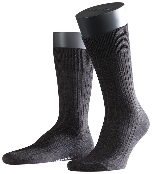 Falke Bristol Pure Socks Sokken Antraciet