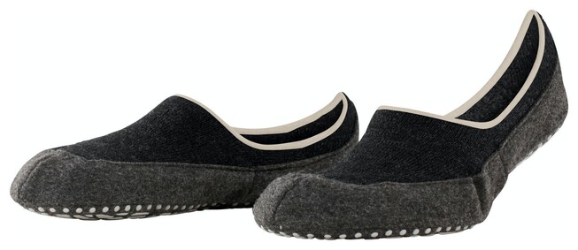 Falke Cosyshoe Merino Sokken Antraciet Melange