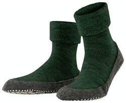 Falke Cosyshoe Socks Sokken Groen Melange