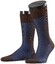 Falke Fine Shadow Wool Sokken Blauw-Bruin