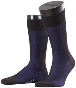 Falke Fine Shadow Wool Sokken Zwart-Blauw