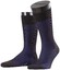 Falke Fine Shadow Wool Sokken Zwart-Blauw
