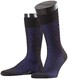 Falke Fine Shadow Wool Sokken Zwart-Blauw