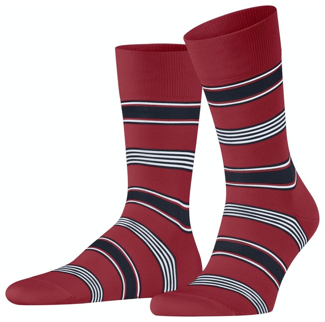 Falke Marina Stripe Sokken Scarlet Melange