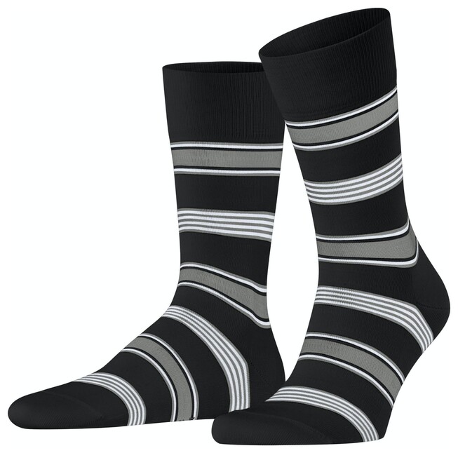 Falke Marina Stripe Sokken Zwart