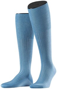 Falke No. 10 Egyptian Karnak Cotton Kniekous Knee-Highs Blue