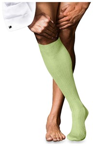 Falke No. 10 Egyptian Karnak Cotton Kniekous Knee-Highs Lemon