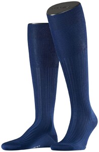 Falke No. 10 Egyptian Karnak Cotton Kniekous Knee-Highs Royal Blue