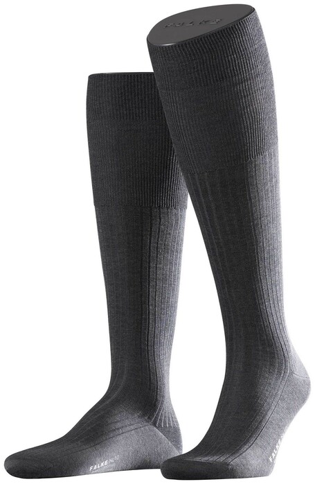 Falke No. 10 Egyptian Karnak Cotton Kniekous Kniekousen Antraciet Melange