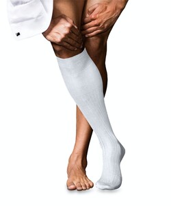 Falke No. 10 Egyptian Karnak Cotton Kniekous Kniekousen Wit