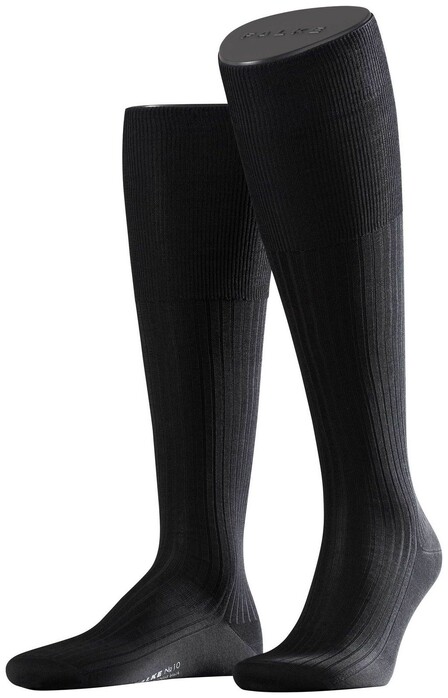 Falke No. 10 Egyptian Karnak Cotton Kniekous Kniekousen Zwart