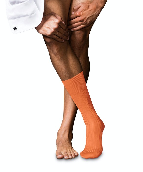 Falke No. 10 Socks Egyptian Karnak Cotton Sokken Vuurrood