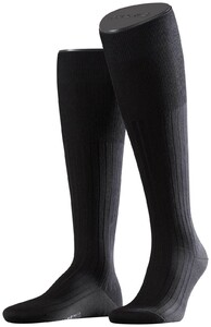 Falke No. 13 Finest Piuma Cotton Knee High Knee-Highs Black