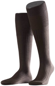 Falke No. 13 Finest Piuma Cotton Knee High Knee-Highs Brown