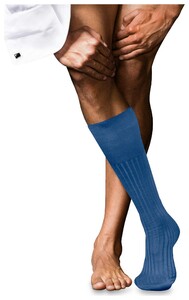 Falke No. 13 Finest Piuma Cotton Knee High Knee-Highs Deep Water