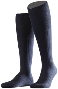 Falke No. 13 Finest Piuma Cotton Knee High Knee-Highs Navy