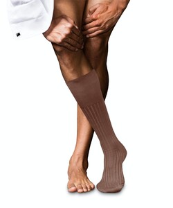 Falke No. 13 Finest Piuma Cotton Knee High Kniekousen Brandy