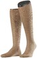 Falke No. 13 Finest Piuma Cotton Knee High Kniekousen Brownie Melange