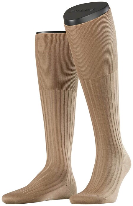 Falke No. 13 Finest Piuma Cotton Knee High Kniekousen Brownie Melange