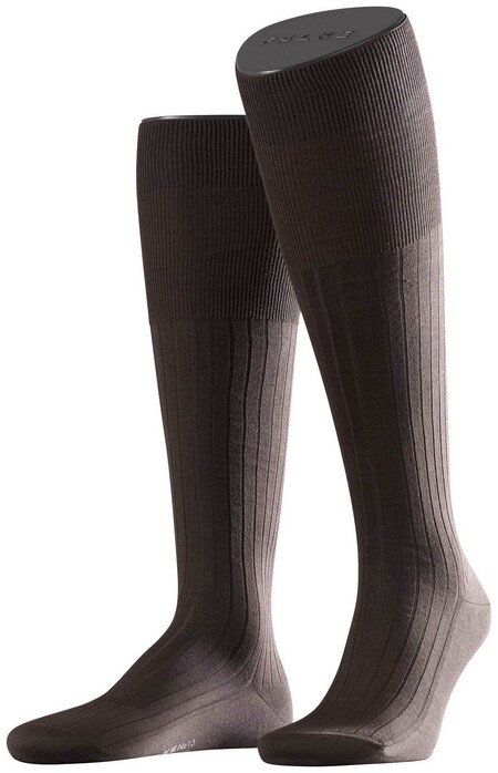 Falke No. 13 Finest Piuma Cotton Knee High Kniekousen Bruin