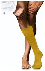 Falke No. 13 Finest Piuma Cotton Knee High Kniekousen Mimosa
