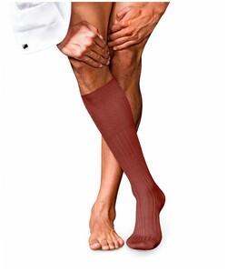 Falke No. 13 Finest Piuma Cotton Knee High Kniekousen Roest