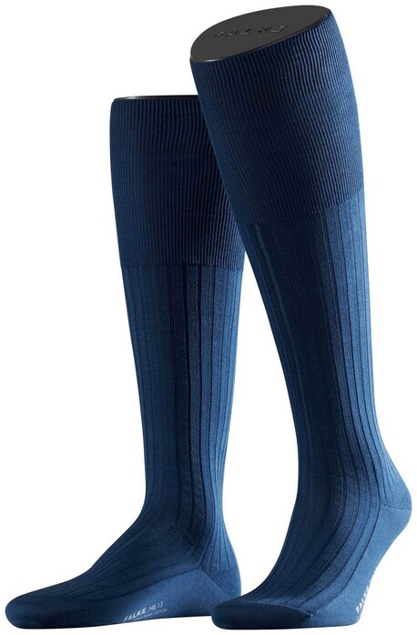 Falke No. 13 Finest Piuma Cotton Knee High Kniekousen Royal Blue
