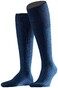 Falke No. 13 Finest Piuma Cotton Knee High Kniekousen Royal Blue