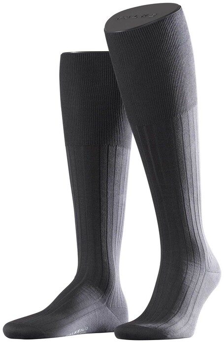 Falke No. 13 Finest Piuma Cotton Knee High Kniekousen Stone Grey