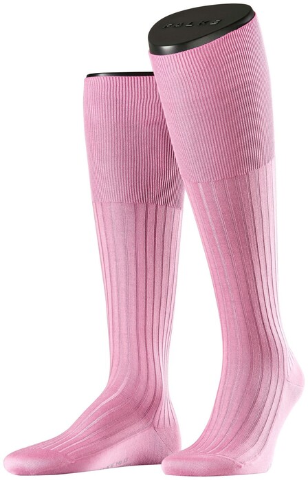 Falke No. 13 Finest Piuma Cotton Knee High Kniekousen Zacht Roze