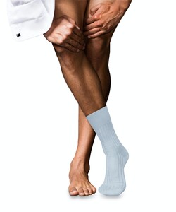 Falke No. 13 Finest Piuma Cotton Sokken Licht Blauw