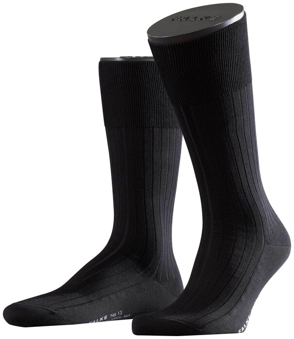 Falke No. 13 Finest Piuma Cotton Sokken Zwart